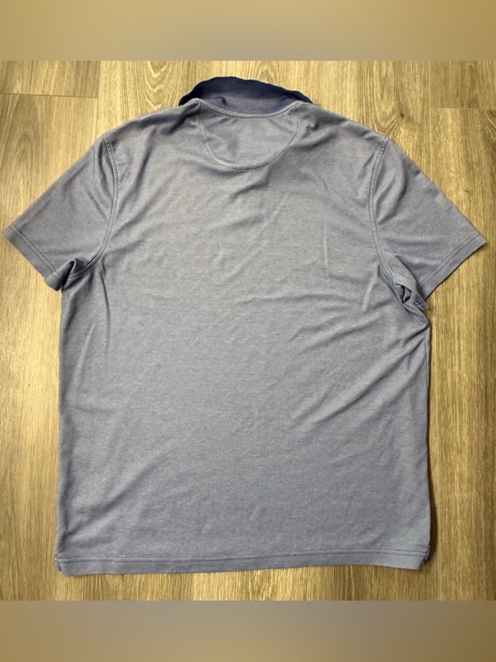 Tasso Elba Men's Heathered Blue Polo XL - Picture 6 of 6